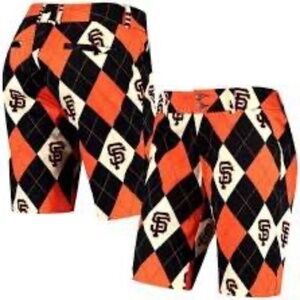 Loudmouth San Francisco Giants Argyle Bermuda Golf Shorts